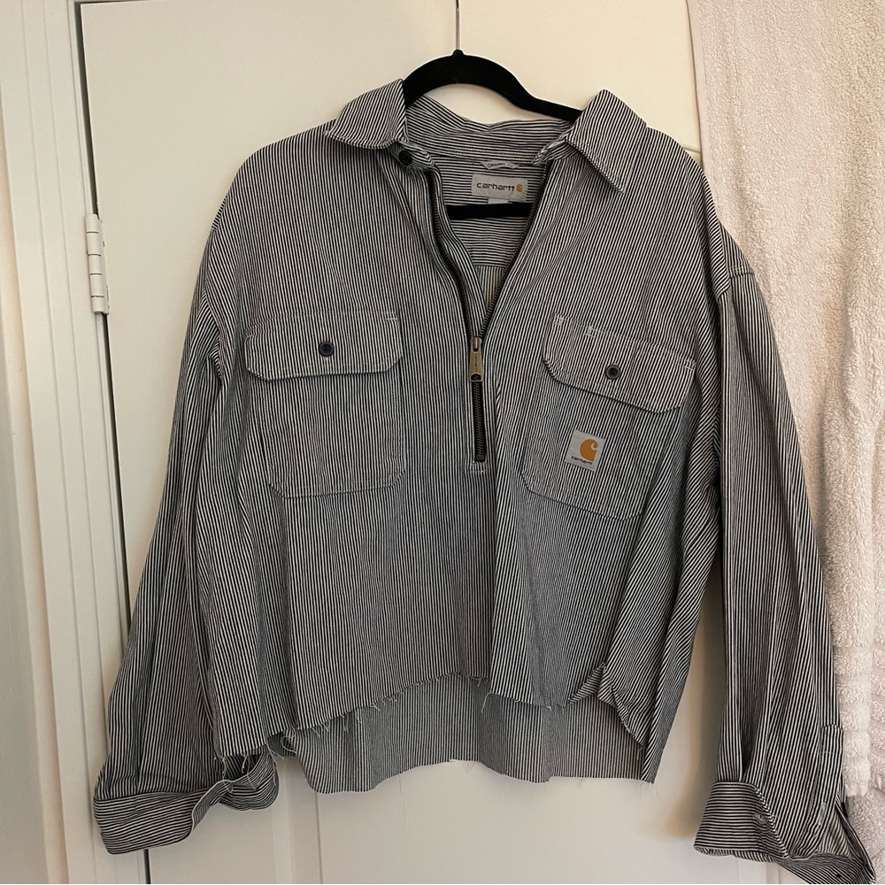 Vintage Carhartt Half-Zip Collard Shirt